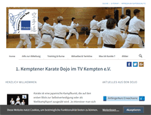 Tablet Screenshot of karate-kempten.de
